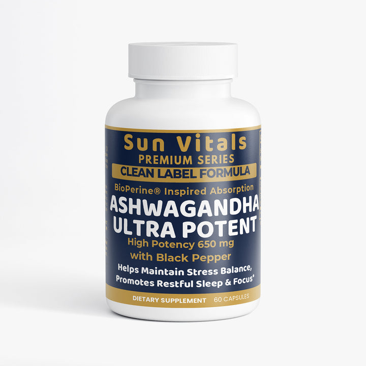 Ashwagandha Ultra Potent  650 mg  -Premium Series-