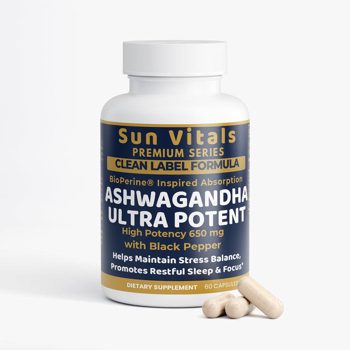 Ashwagandha Ultra Potent  650 mg  -Premium Series-