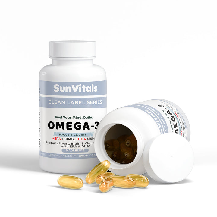 Omega-3  with +EPA 180mg + DHA 120mg