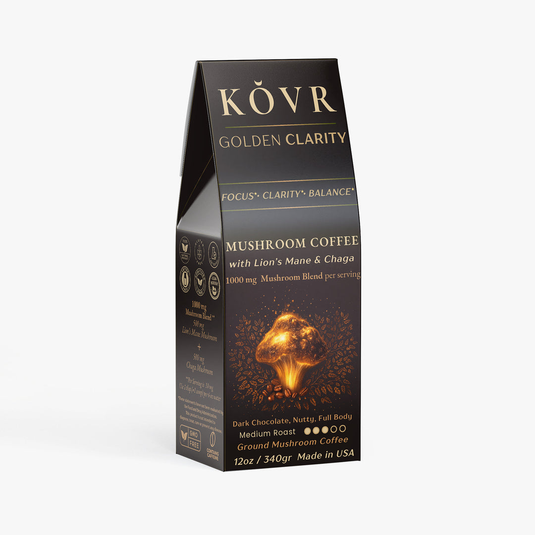 KÕVR — GOLDEN CLARITY - Ground Mushroom Coffee (Medium Roast)