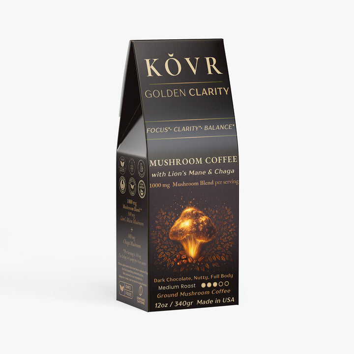 KÕVR — GOLDEN CLARITY - Ground Mushroom Coffee (Medium Roast)