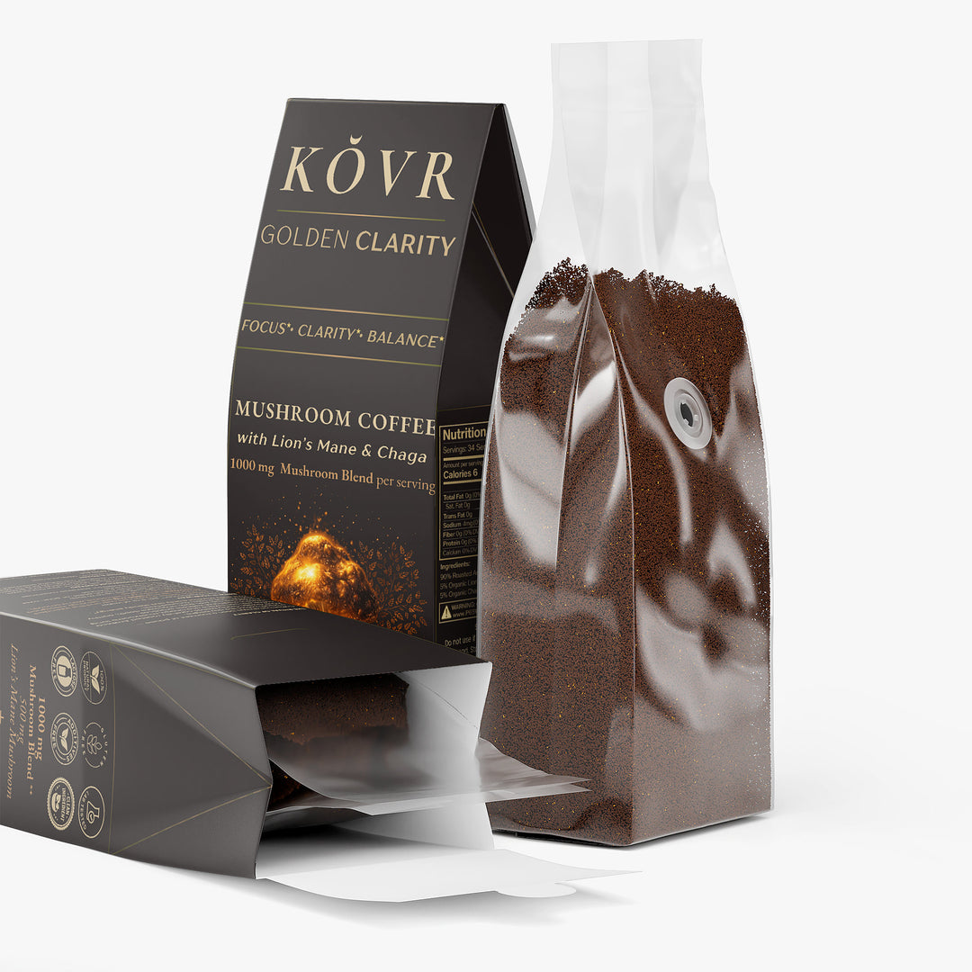 KÕVR — GOLDEN CLARITY - Ground Mushroom Coffee (Medium Roast)