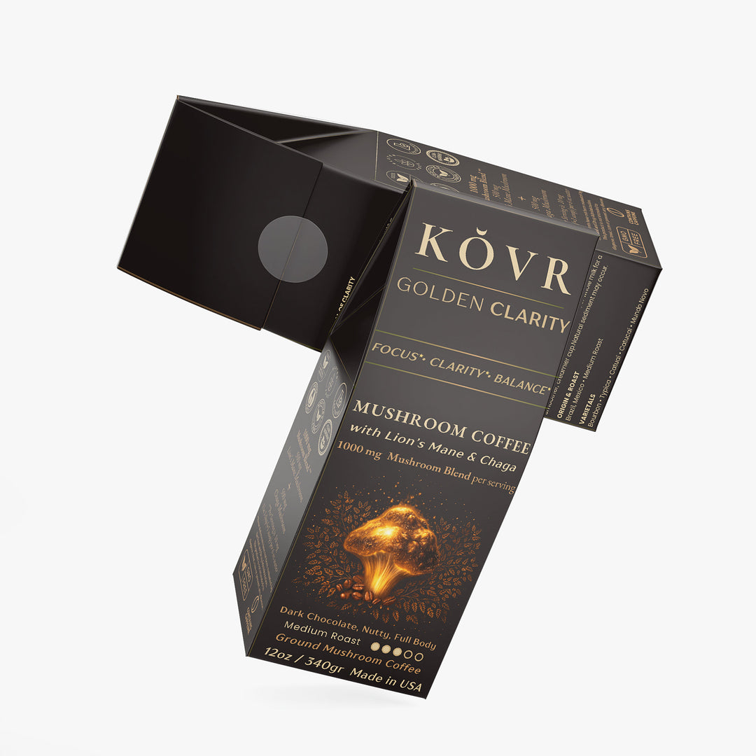 KÕVR — GOLDEN CLARITY - Ground Mushroom Coffee (Medium Roast)