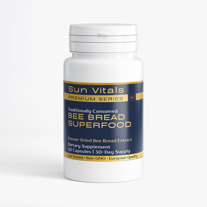 Bee Bread Superfood – Traditionally Consumed  Bee Bread Extract with Vitamin C