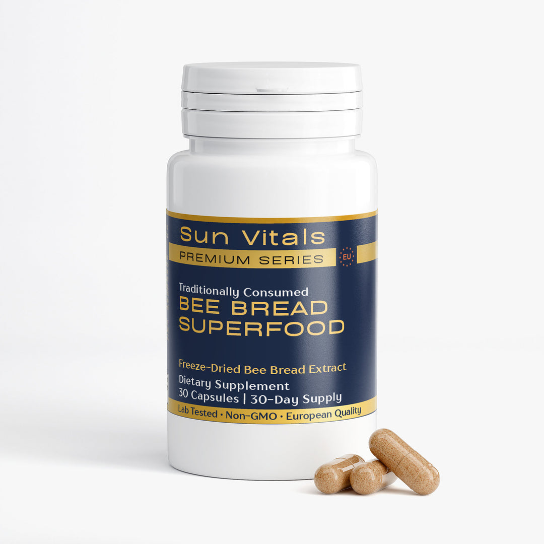 Bee Bread Superfood – Traditionally Consumed  Bee Bread Extract with Vitamin C