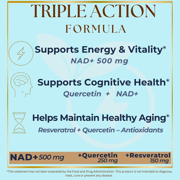 NAD+  Anti-aging (Triple action)