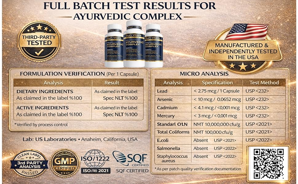 Ayurvedic Complex – Adaptogenic Balance & Vitality Support