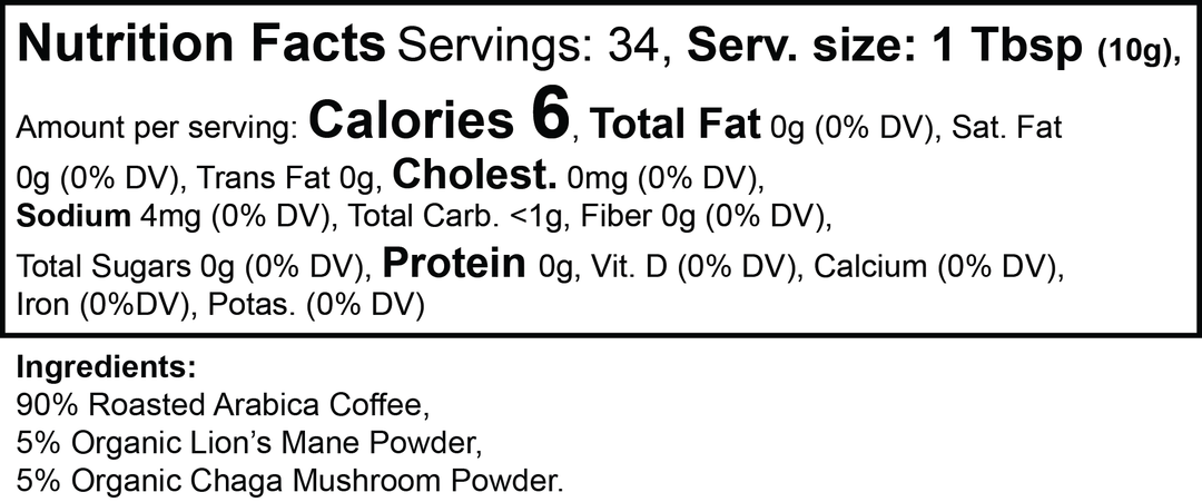 KÕVR — GOLDEN CLARITY - Ground Mushroom Coffee (Medium Roast)